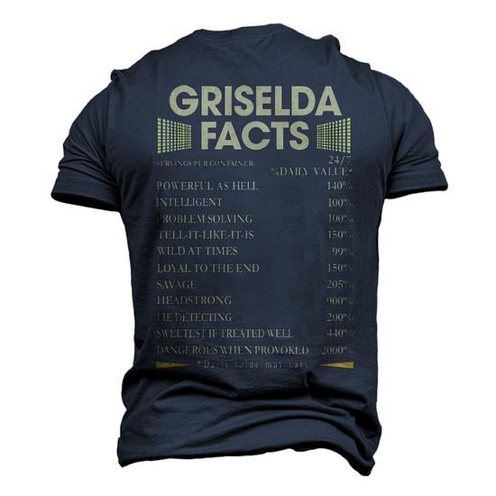 Griselda Name Gift: Griselda Facts Men’s 3D Print Graphic Crewneck Short Sleeve T-Shirt - Details